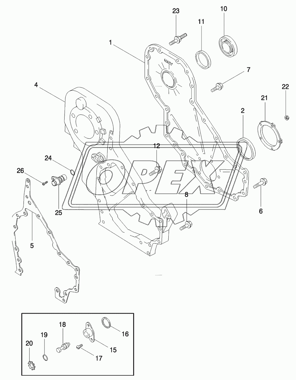 FRONT GEAR COVER