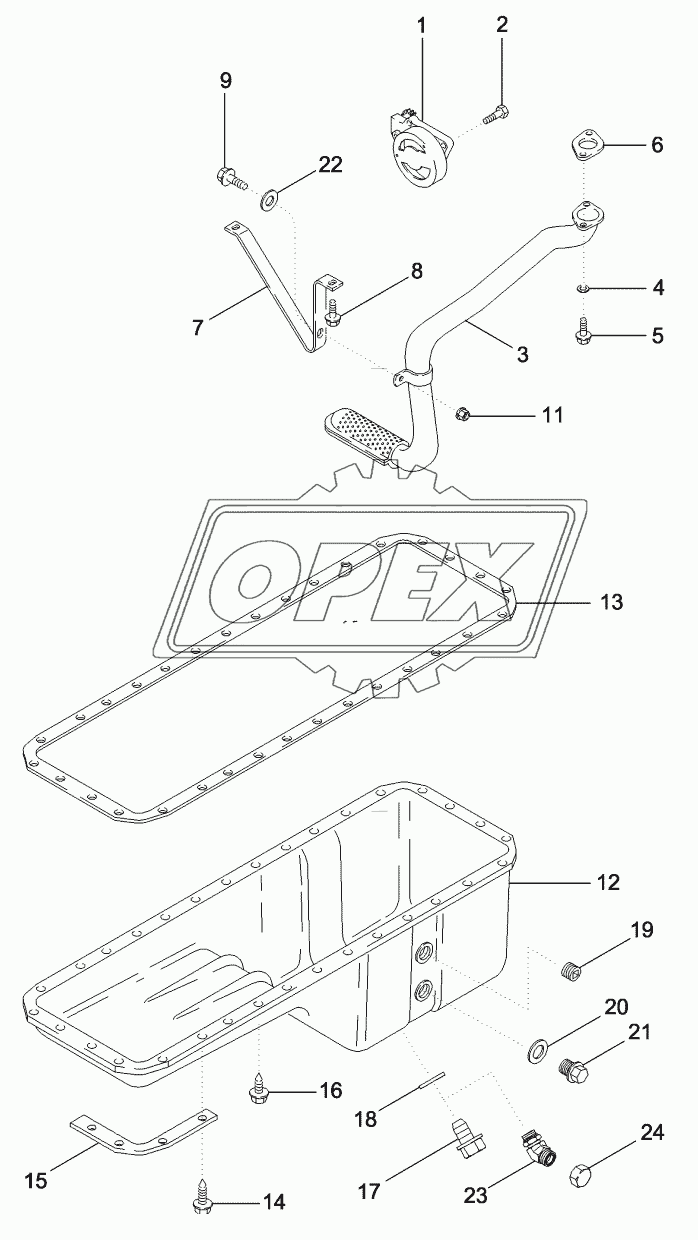 OIL PUMP AND OIL PAN