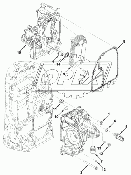 Маслоохладитель двигателя