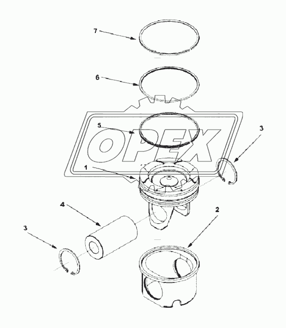РР2830-08 Engine Piston