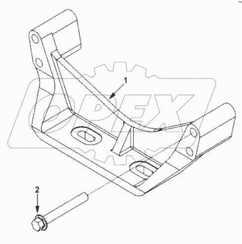  EM 9225 Support, front engine