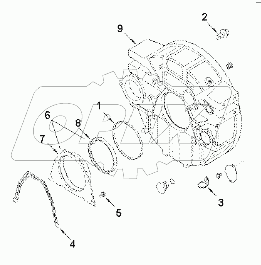  FH 9413 Housing, flywheel