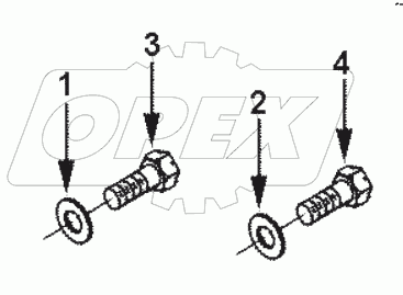  FW90025 Mounting, flywheel