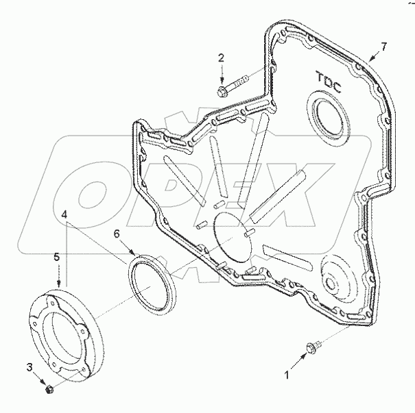  GG 9806 Cover, front gear