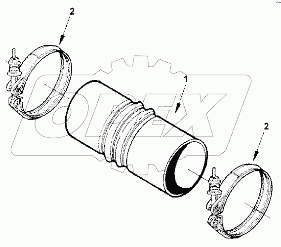  IC 9376 Hose, air intake