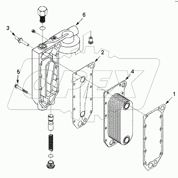  LC 9765 Cooler, engine oil
