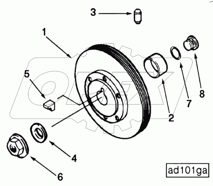  PULLY, ACCESSORY DRIVE AD 1325