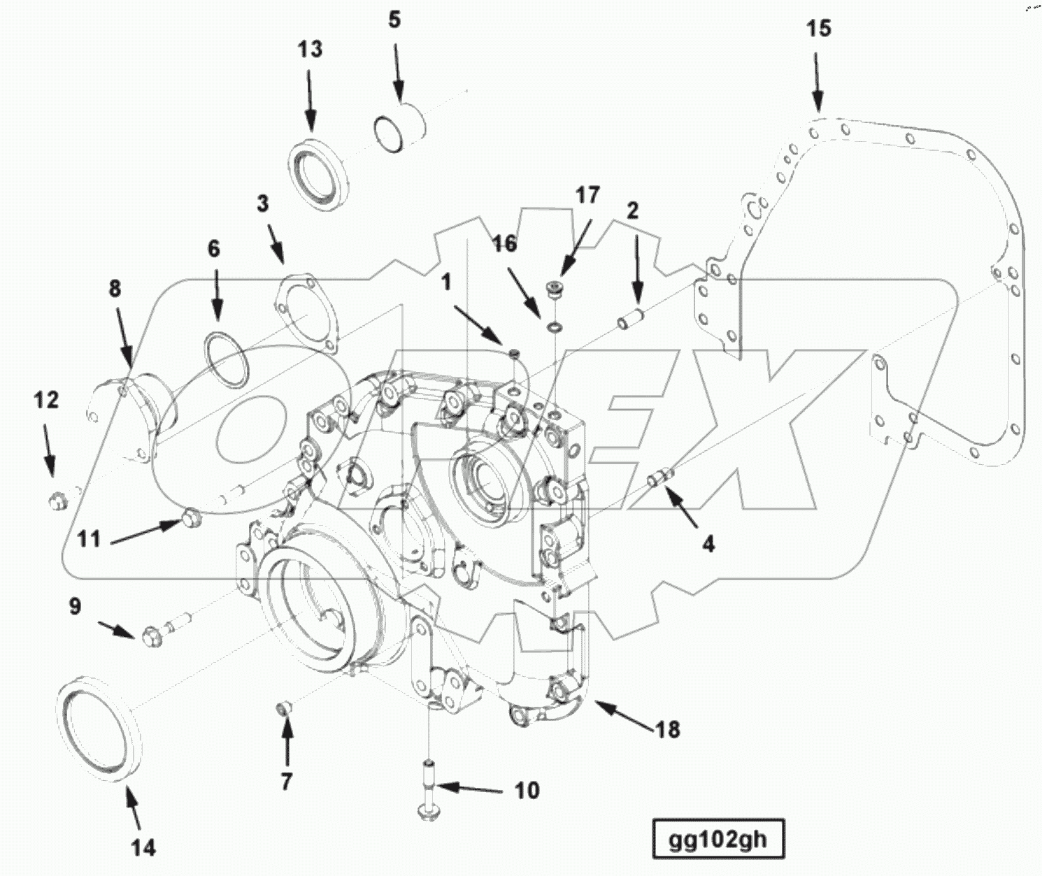  COVER, FRONT GEAR GG 1752