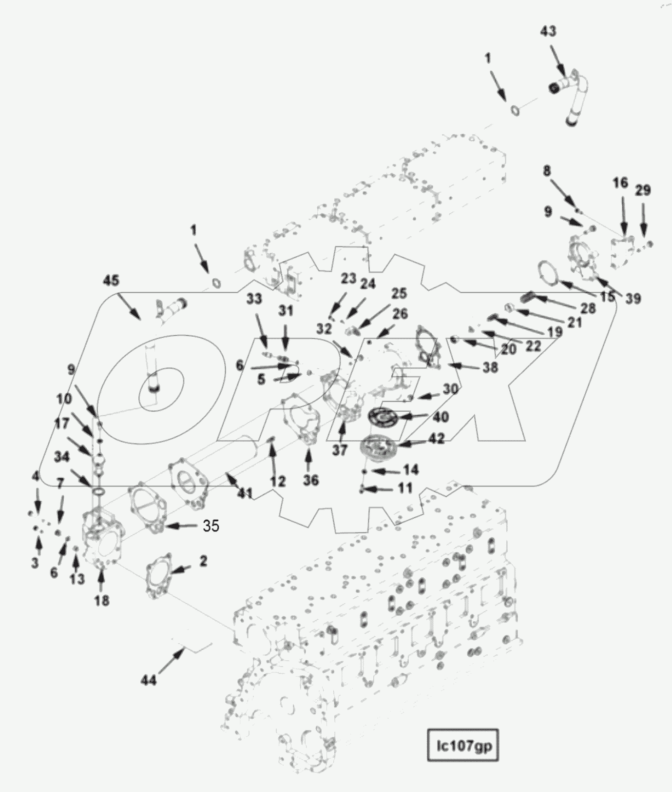  COOLER, ENGINE OIL LC 1767
