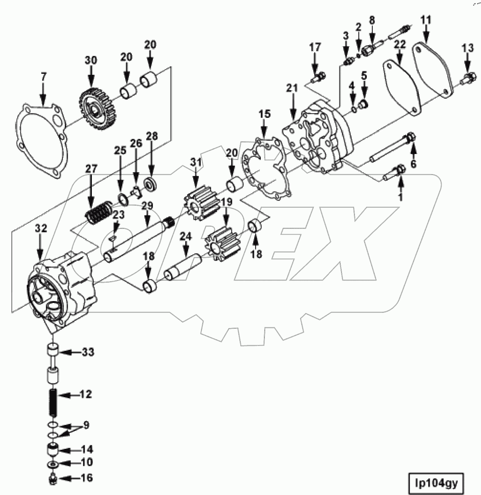  PUMP, LUBRICATING OIL LP 1726