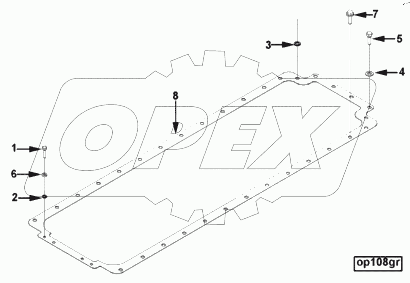  MOUNTING, OIL PAN OP 1795