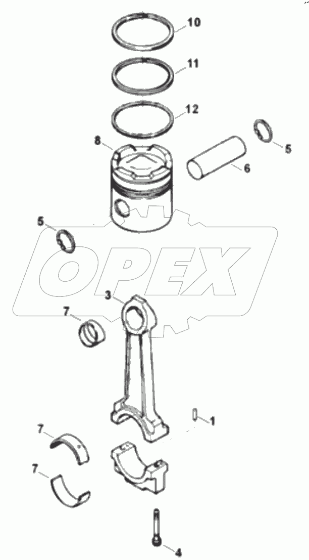  CONNECTING ROD AND PISTON PP 44691