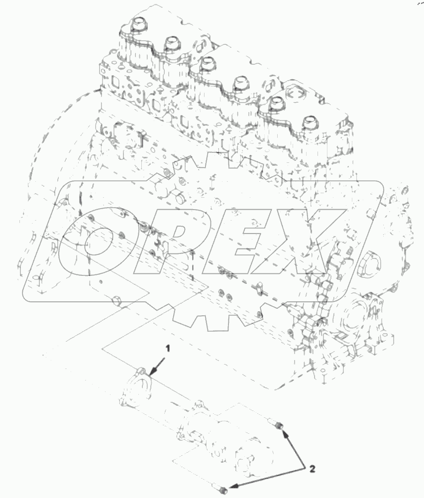 MOUNTING, STARTER MOTOR SM 1752