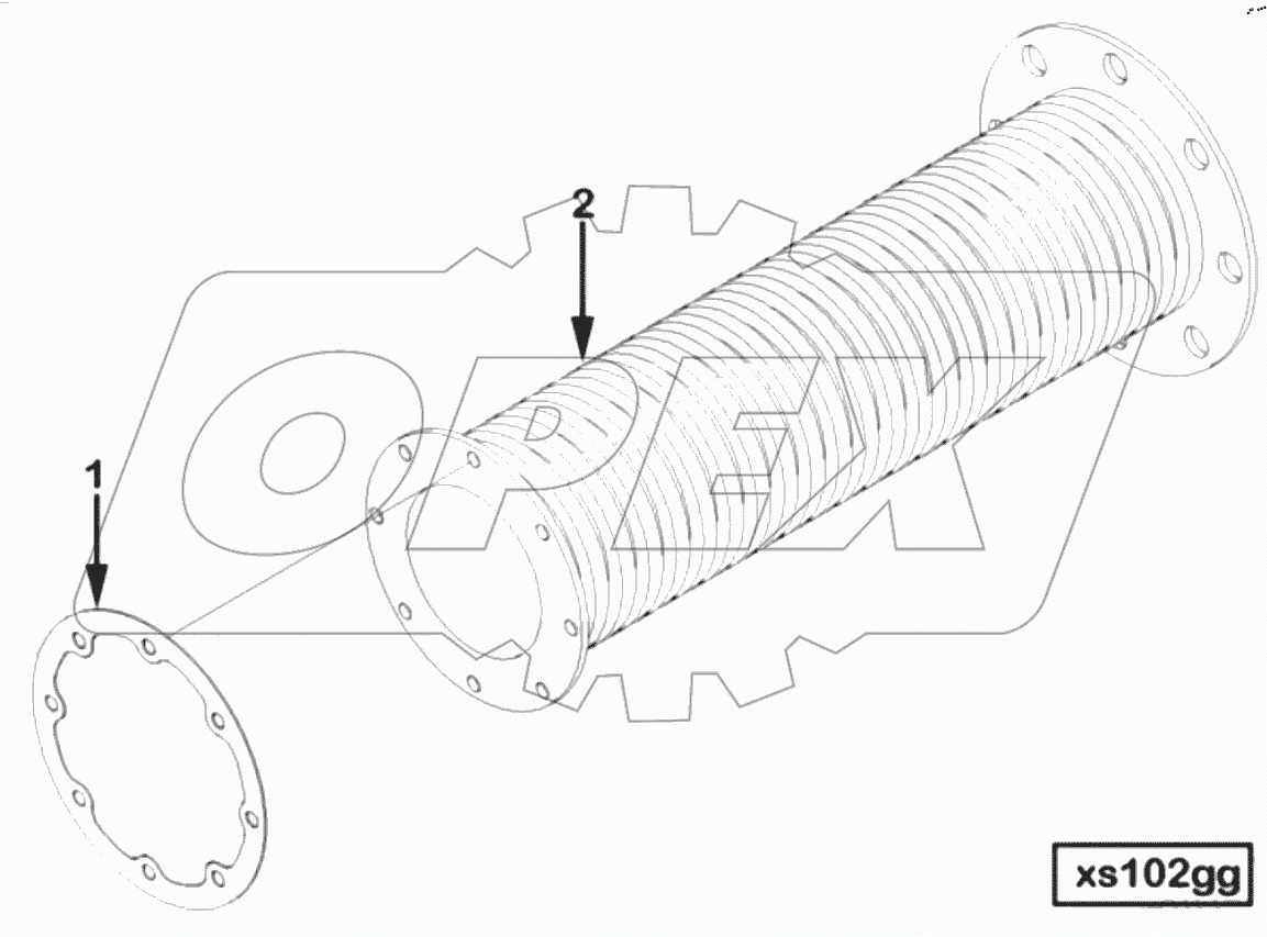  CONNECTION, EXHAUST OUTLET XS 1099