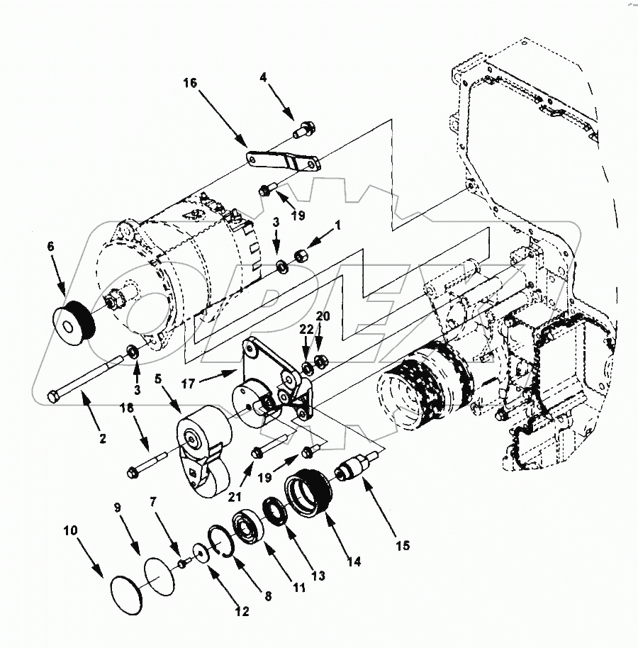  EH1083 Alternator Mounting