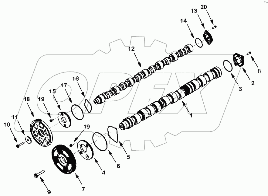  PP2627 Camshaft