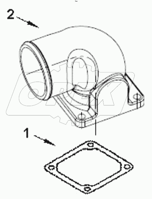  IC 9745ZZ Air intake connector