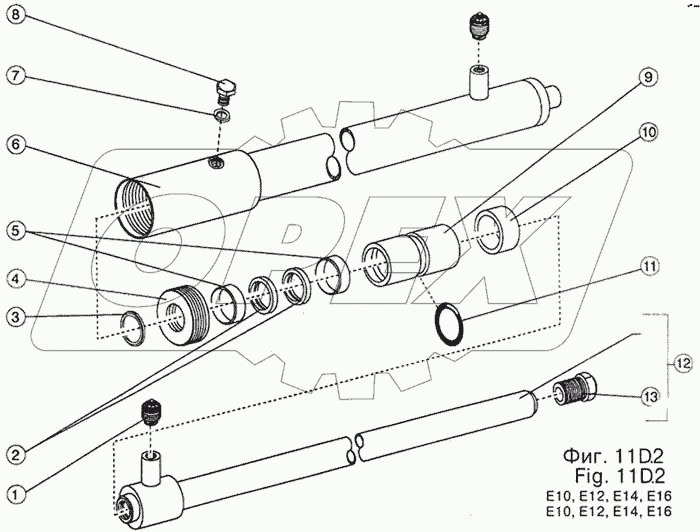 Плунжерный цилиндр /D12E, D18E/