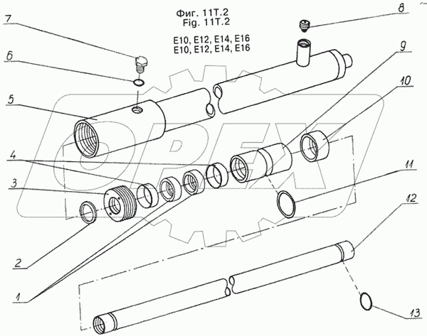 Плунжерный цилиндр /T12E, T18E/