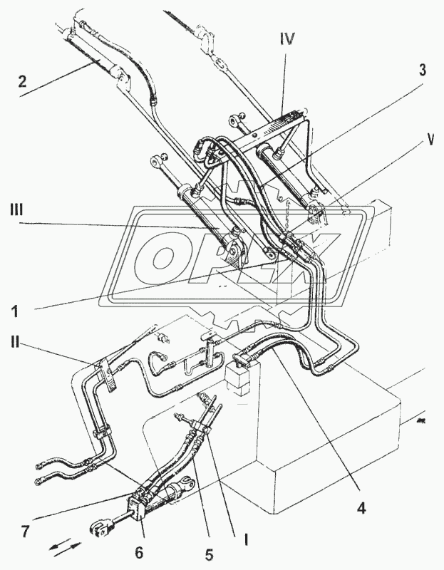 Гидросистема свеклопогрузчика СПС-4,2А 1