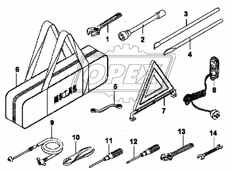 3919B-K1300 Сумка инструментальная