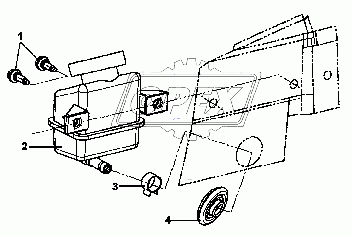 1606A-C0100 Бачок сцепления