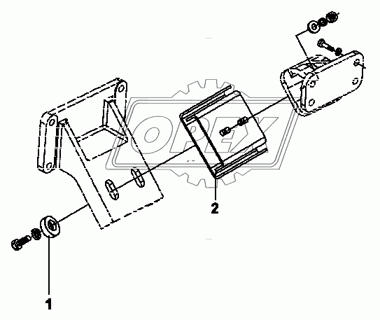 1001B-K0100 Передняя подвеска двигателя