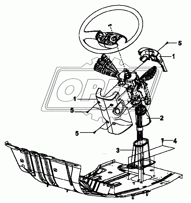 5104B-C0100 Облицовка рулевой колонки