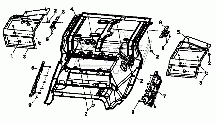 5110B-C0102 Теплоизоляционная накладка пола