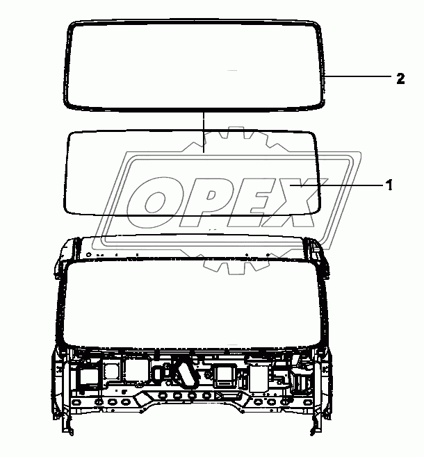 5206A-C0100 Лобовое стекло