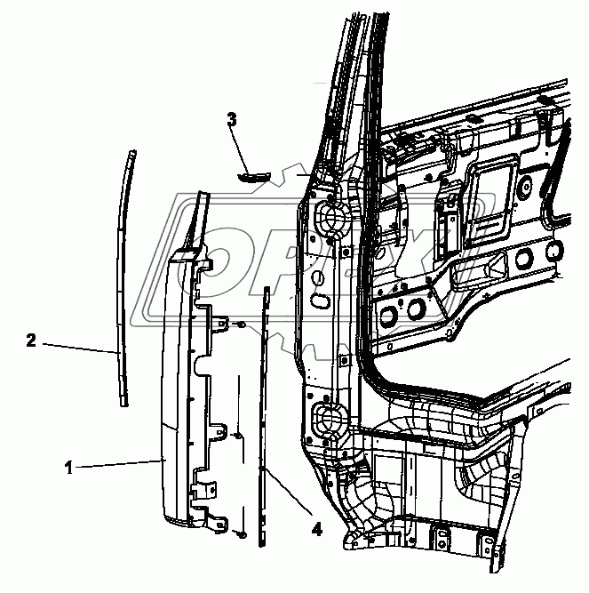 5301J-C0100 Передний обтекатель