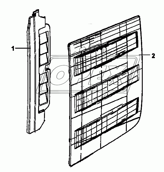 5403A-C0100 Левая вентиляционная накладка