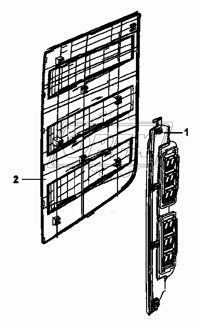 5403B-C0100 Правая вентиляционная накладка