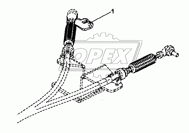 1703T-K1000 Рычаг переключения передач