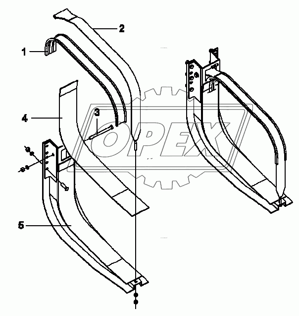 1101B-K0900 Кронштейны топливного бака
