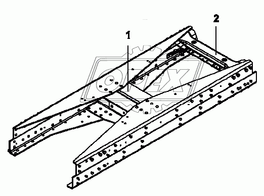 2801P-K0902 Поперечина балансирной подвески