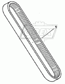 Ремень привода водяного насоса