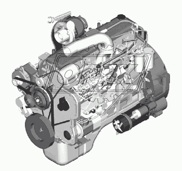 10E56 Двигатель в сборе