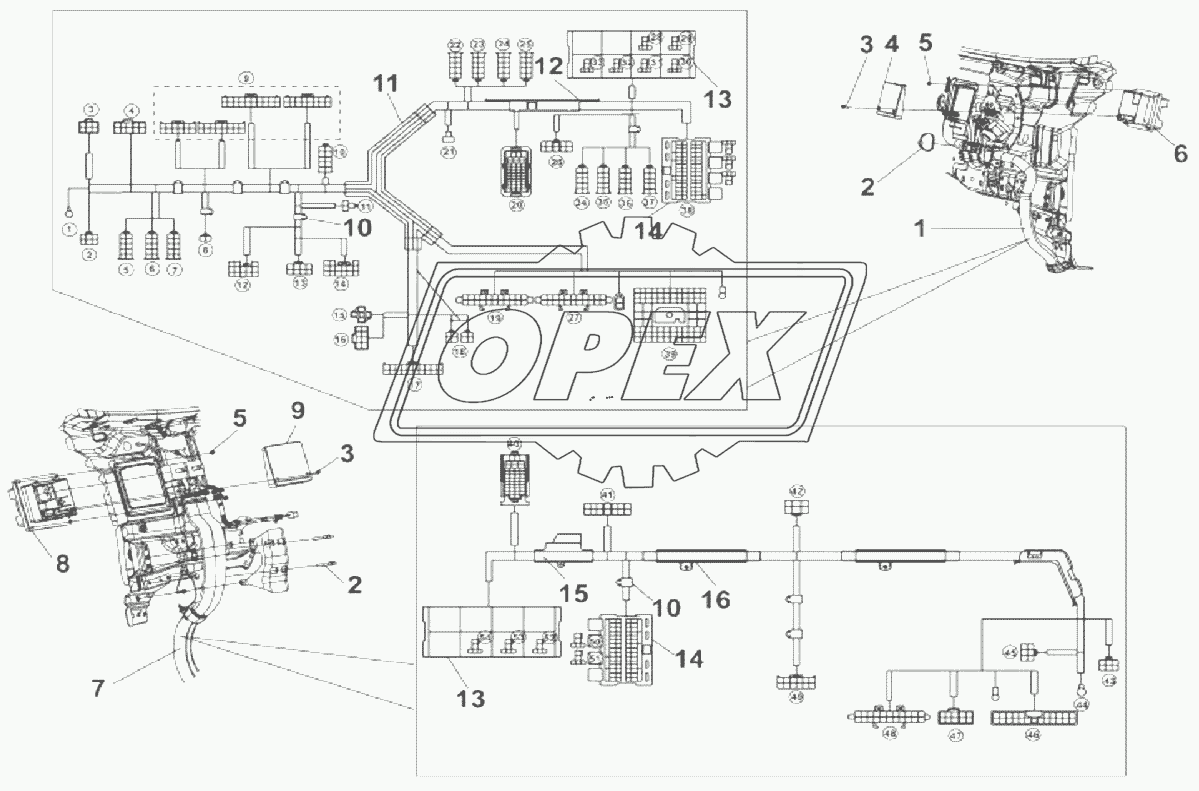 3724D-C0107 Пучок проводов в кабине