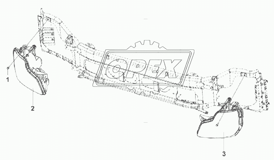 3772A-C0100 Передние комбинированные фары