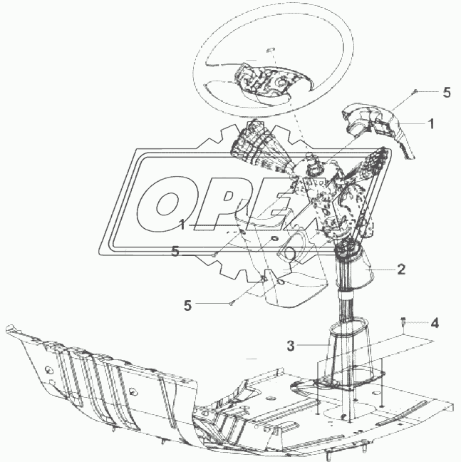 5104B-C0100 Облицовка рулевой колонки