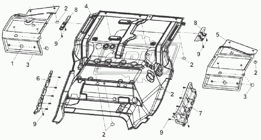 5110B-C0100 Теплоизоляционная накладка пола