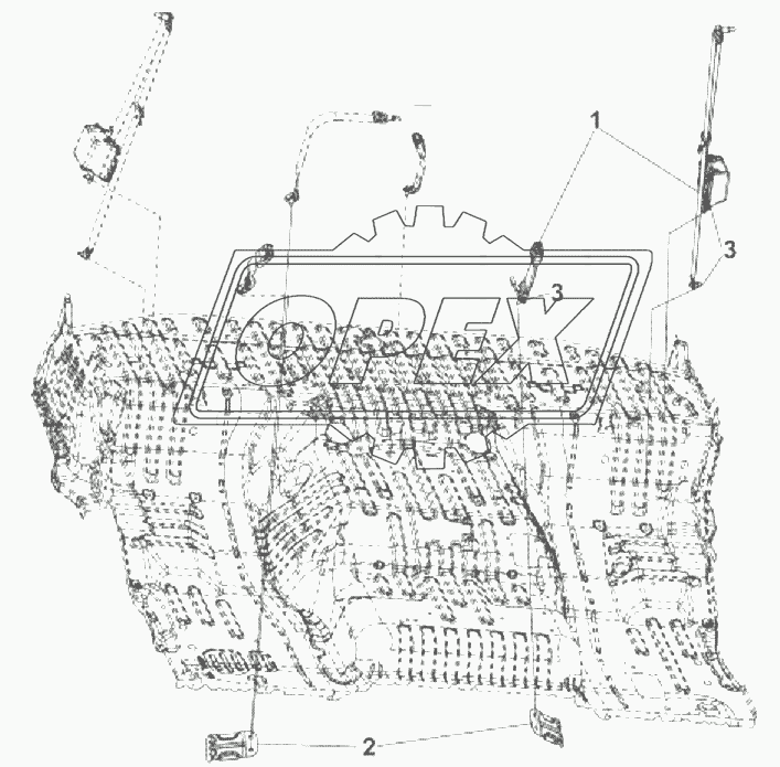 5810B-C0100 Ремень безопасности пассажира