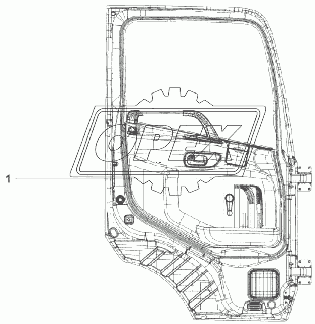 6101A-C0102 Дверь левая в сборе