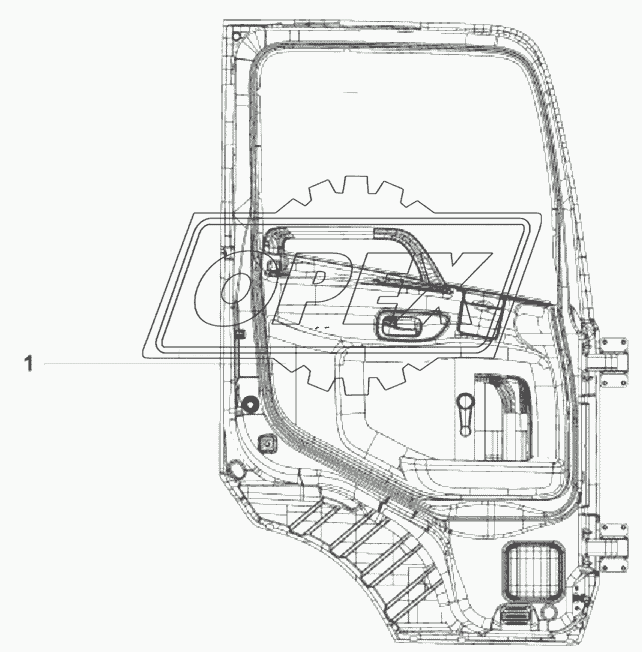 6101B-C0102 Дверь правая в сборе