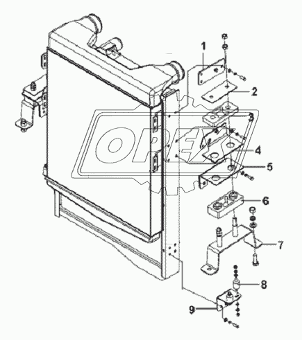 Radiator Installation Subassembly