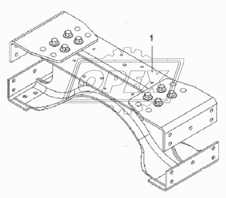 Cross Beam Subassembly-Reinforced Beam