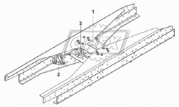 Cross Beam Subassembly-Equilibrium Suspension