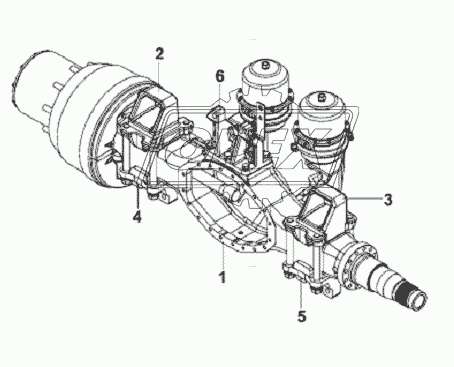 Rear Axle Case Subassembly