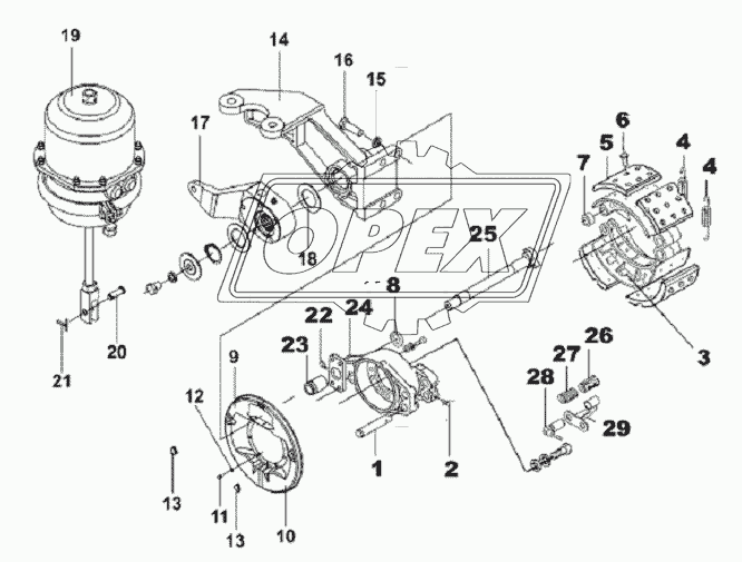 Rear Right Brake Subassembly